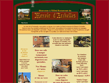 Tablet Screenshot of manoir-darchelles.fr